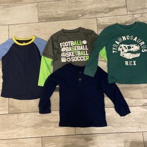 4T boys long sleeve T-shirts
